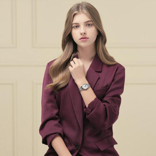 [GEIGER] GEIGER Women s Diamond Moonmaster Metal Watch GE8027WT_L GE8027WT_L