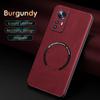 For Xiaomi 12 12X 12s 12 Pro 12s Pro 12s U Fine-Hole PU Cow Pattern Leather Outer Magnetic Ring Soft Edge Anti-Drop Phone Case