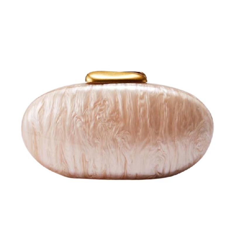 Clutch Mode Schale Acryl Umhängetasche Neu Schulter Hochzeit Abend Oval Mini Tasche Braut Damen Designer Luxus Taschen Herz