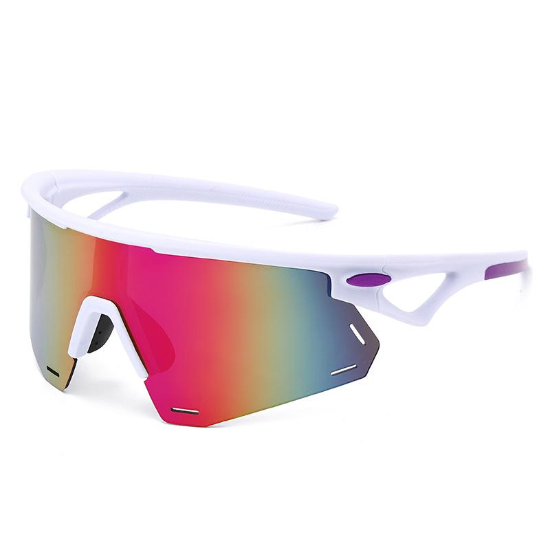 Trend Colorful Men'S And Women'S Outdoor Sports Coating Anti-Ultraviolet Cycling Protective Heat-Proof Sunglasses