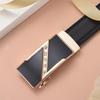 Stylish Women's Automatic Buckle Leather Belt - Genuine Leather, Korean Trend, Versatile Fashion Waistband for Students