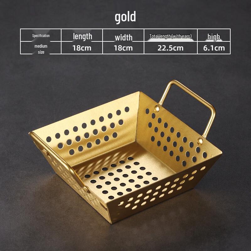 Stainless Steel Square Multi-purpose Kitchen Basket