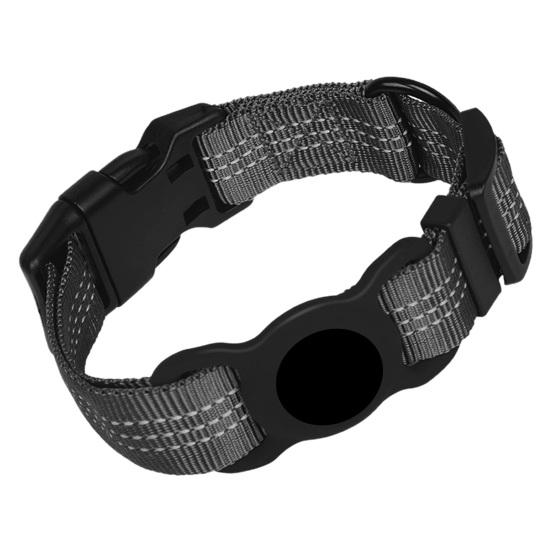 Yousheng Pet Collar Reflective Cat Dog Tracking Collar with AirTag Holder Durable Adjustable Safe Collar Pet Supply