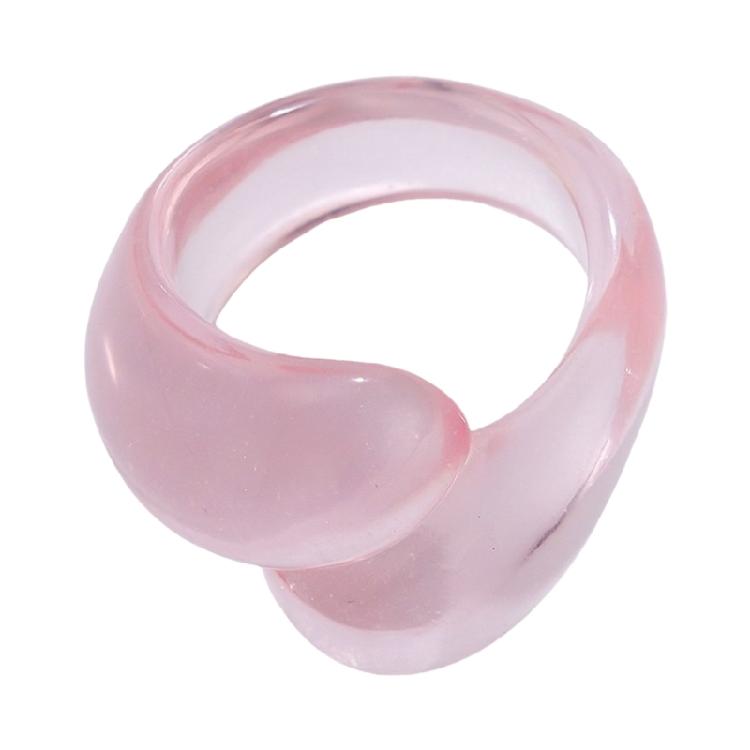 Fashion Statement Ring Irregular Geometric Colorful Double Droplet Ring Trendy Women's Accessories for Daily Wear