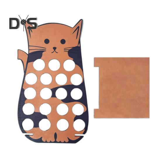 

Деревянный держатель для кофейных капсул, изысканное мастерство, простая в сборке подставка для хранения в виде кошки, украшение для дома 1 Set