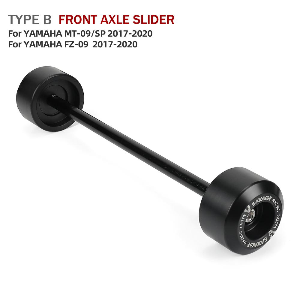 MT09/SP 2014-2025 Wheel Axle Fork Crash Slider For YAMAHA MT-09/Y-AMT XSR900 FZ09 Motorcycle Front Rear Swingarm Protector B Front Slider