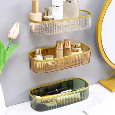 Kúpeľňová úložná krabica Nástenný organizér s dierovaným dnom Bez vŕtania