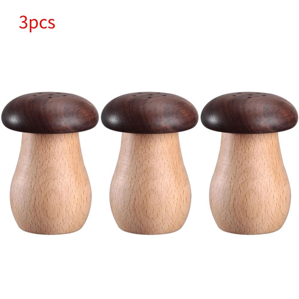 Toothpick Holder Dispenser Creative Walnut Wood Cute Mushroom Head Toothpick Dispenser Holder For Home Kitchen Restaurant