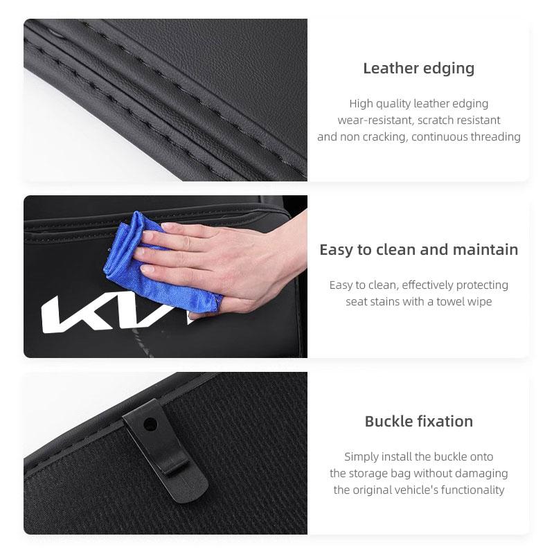 1Pcs Car Seat Back Anti Kick Pad Anti-dirty Protective Cover Mat For KIA EV6 Stonic RIO K9 Sorento Ceed Stinger Niro Soul Cerato