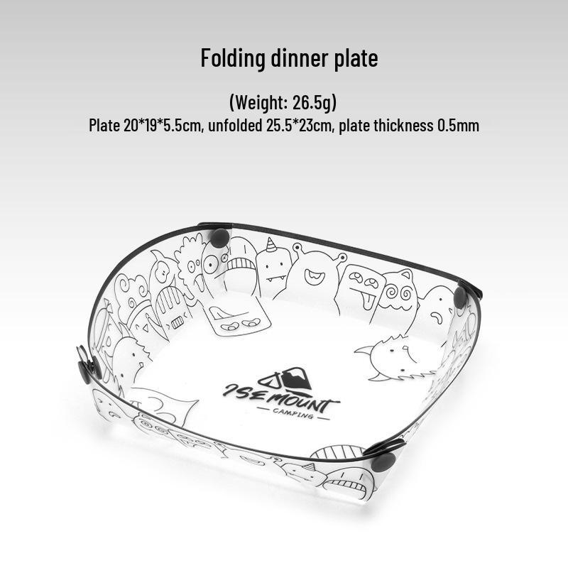 Ultralight Portable Tableware Set: Folding Bowl, Plate, Coffee Filter, Funnel, Water Cup, Multi-purpose Cutlery