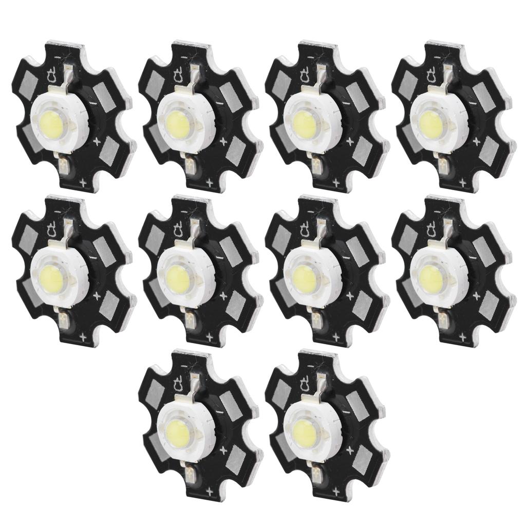 10Pcs Ultra Bright LED Chip 3V DIY Light Beads for Ceiling Light Downlight Flashlight Table Lamp