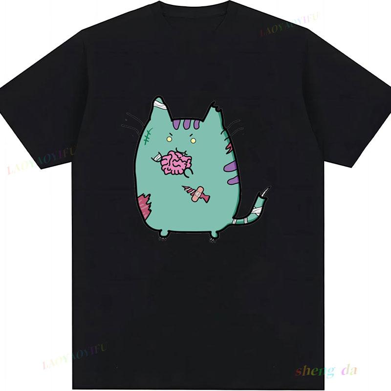New Fashion Kawaii Hot Sale Summer Clothes Zombie Cat Dont Tell Me What To Do Casual Funny Unisex Graphic T Shirts Women Tee