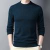 Spring and Autumn Men's Pure Wool Sweaters, Round Neck Bottoming Shirts, Business Casual Sweaters for Men