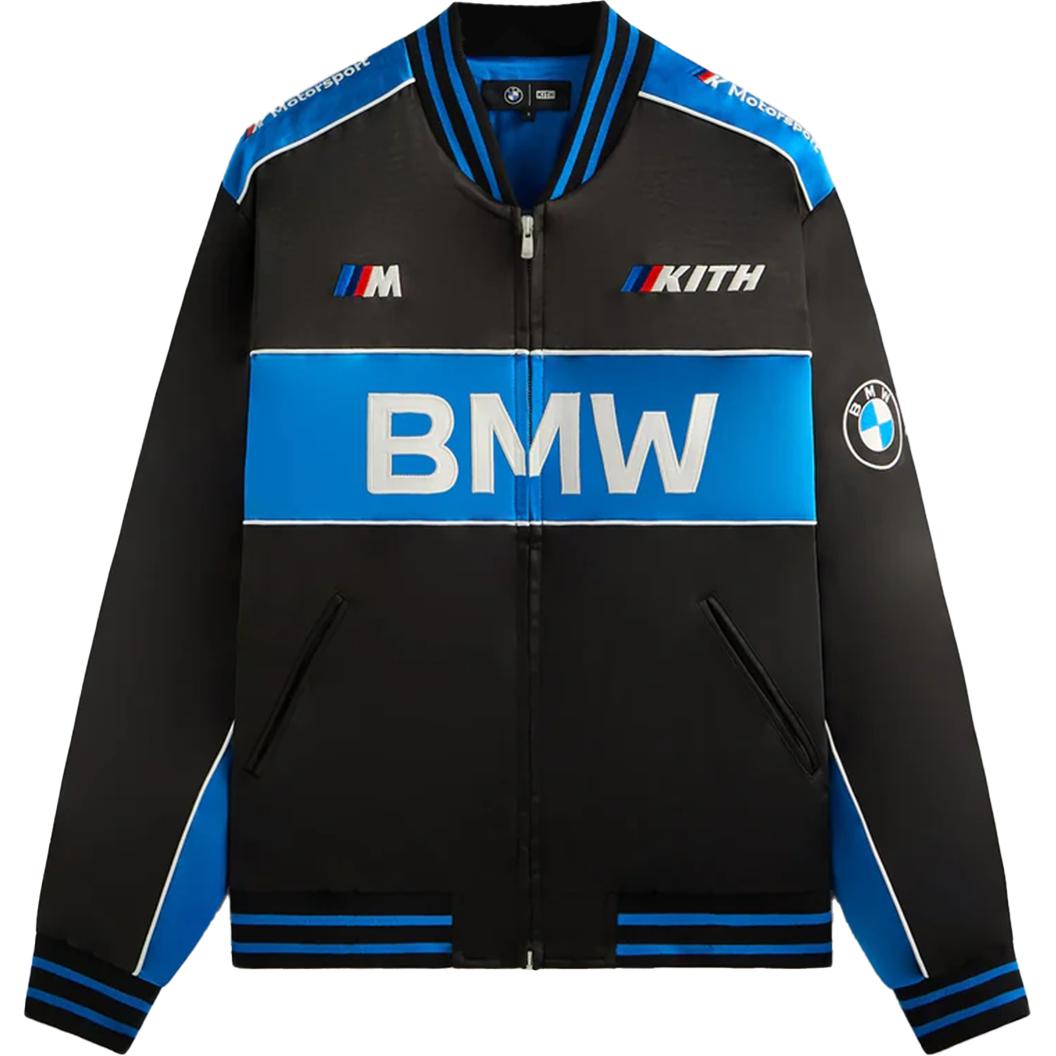 

Сувенирная мотокуртка Kith x BMW, черная, мужская верхняя одежда KHM010734-001 M