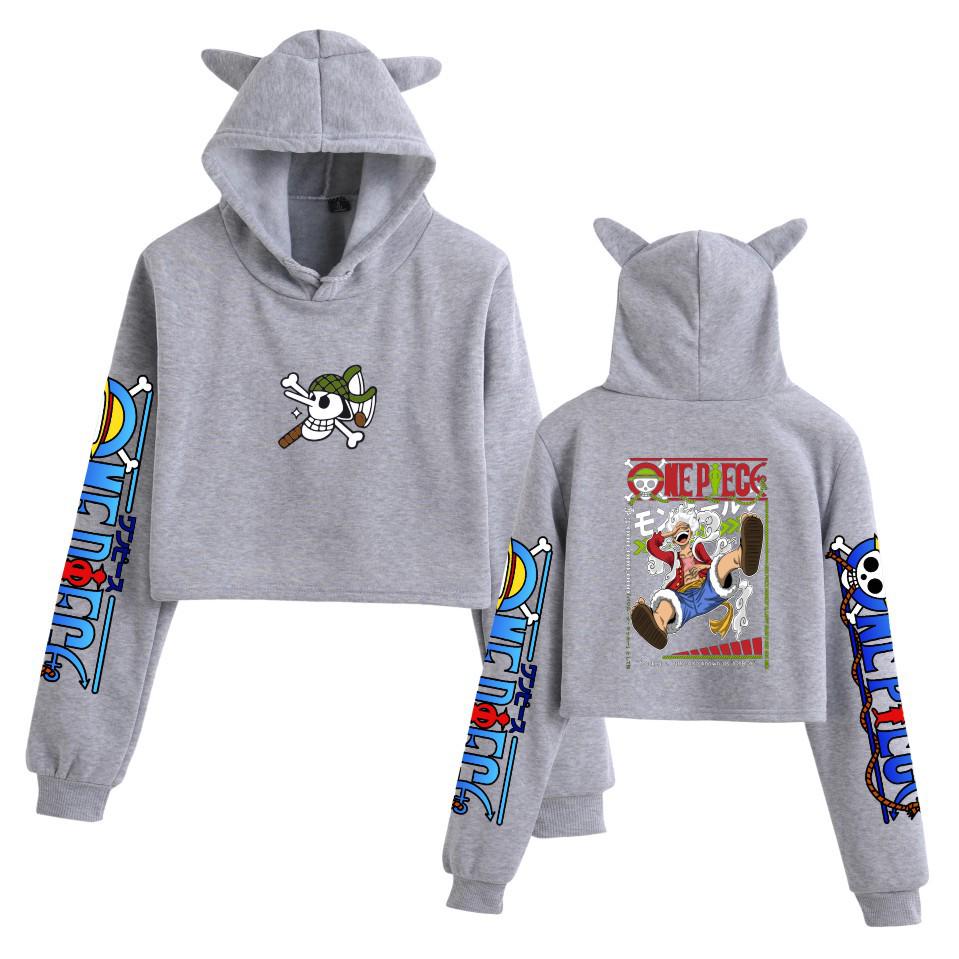 New Hot-Selling One Piece Print Casual Women's Cat Ear Hoodie
