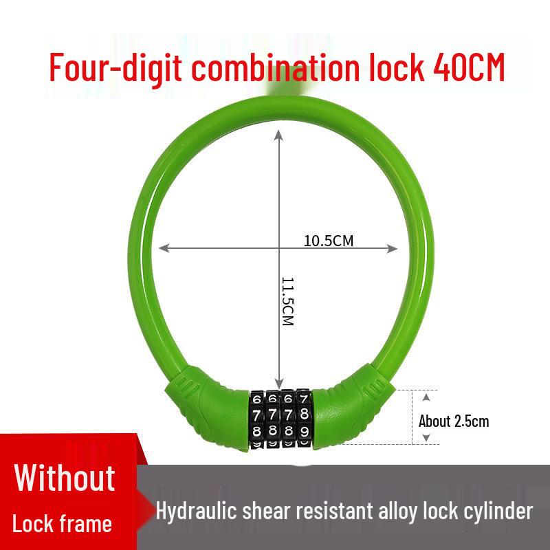 

Waterproof Anti-theft Steel Cable Lock for Motorcycles, E-Bikes, and Helmets