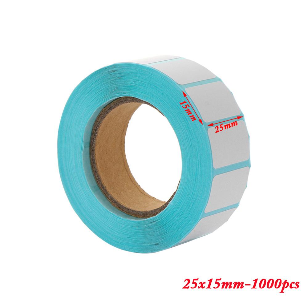 1000pcs Shipping Labels Barcode Sticker Supermarket Blank Stickers White Label Stationery Sticker Kitchen Spice Label Stickers