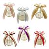 6xBird Cage Shaped Gift Storage Case Elegant Oragniser Pouch with Ribbons Accent