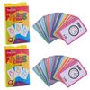 NUOBESTY Time Learning Flash Cards, Set of 2, Analog Clock & Digital Time Matching Game, Tactile Learning for Home Learning and Preschool, Cardboard