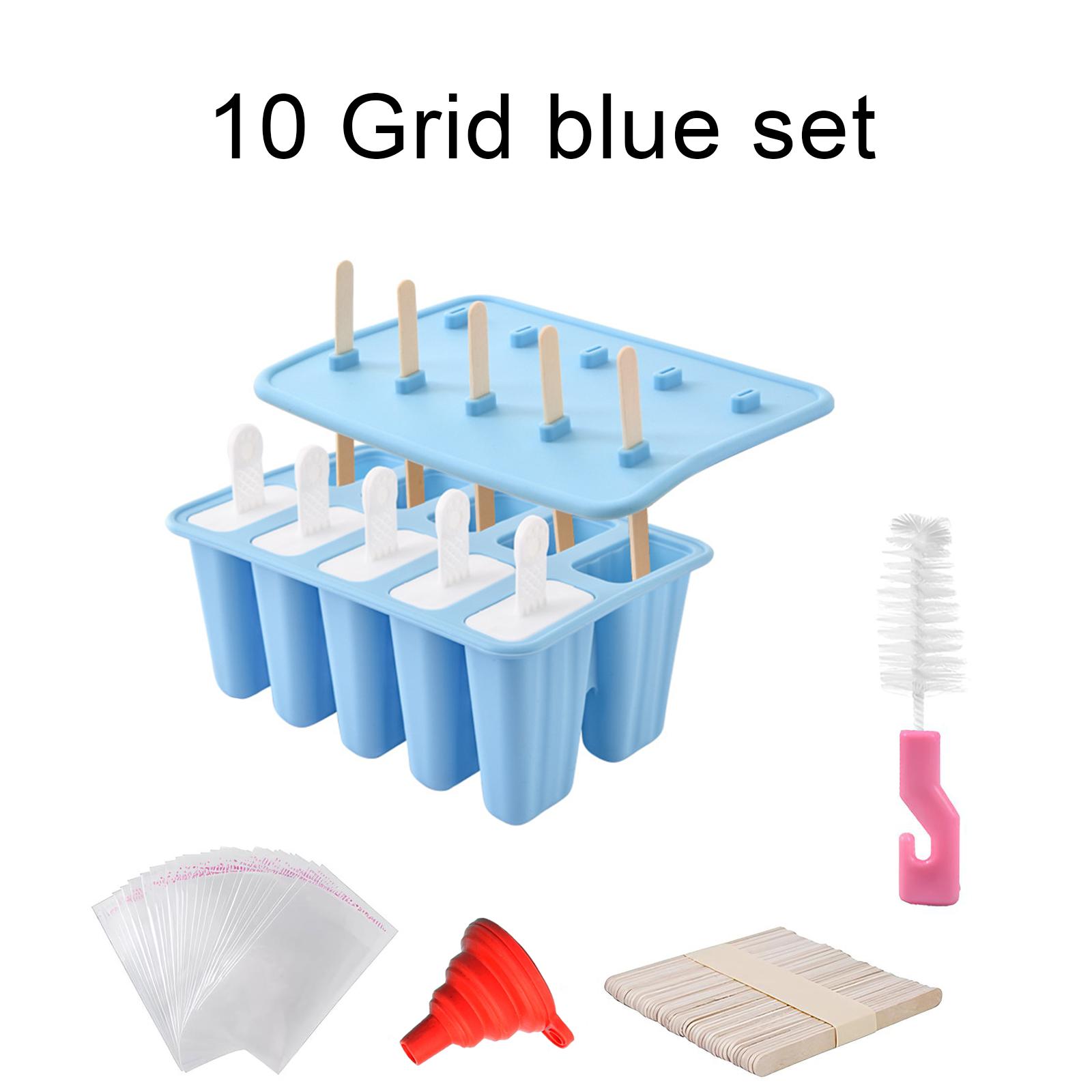 

Новая силиконовая форма для льда с 10 ячейками, 12 ячейками и крышкой, форма для мороженого с ручкой и деревянными палочками для доставки