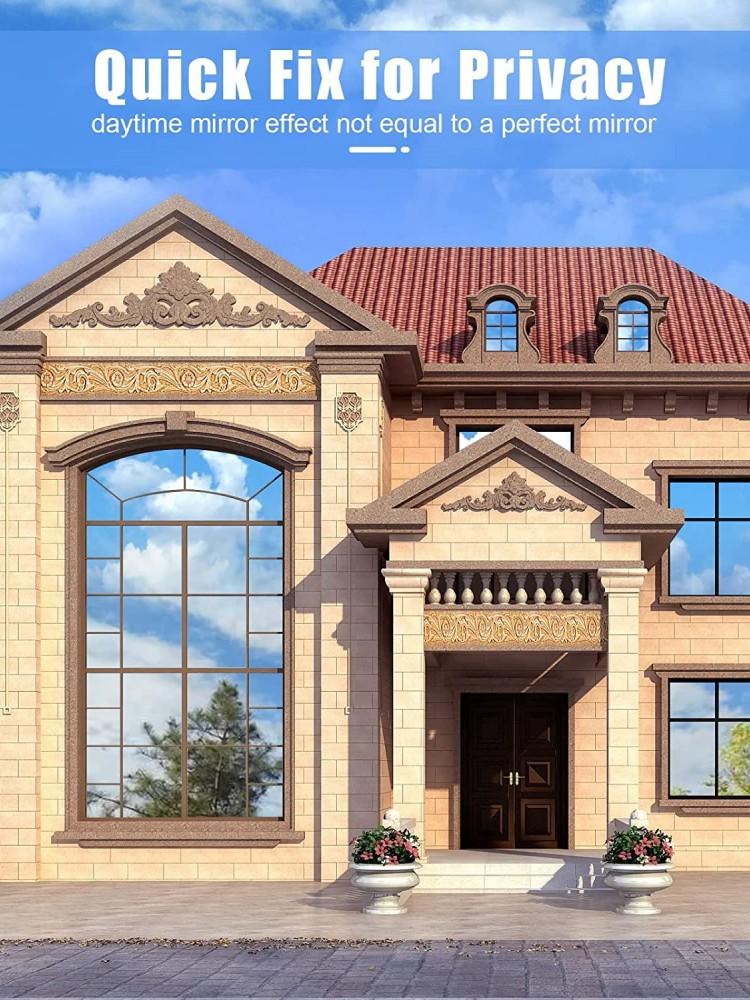 Window Film Mirror Effect One Way Vision Privacy Protection Anti-UV Rejection Building Sticker Solar Protection Window Tint