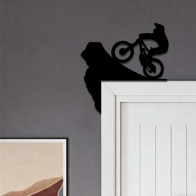 1Pc Iron Wall Decoration, Mountain Bike Door Top Ornament, Switch Decoration, Home Wall Decoration, Ideal Gift for Extreme)