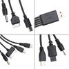 USB 1 to 10 Universal Mobile Phone Charging Cable Multifunctional Round Head Charging Cable Power Cord Small Appliance Charging Cable Desk Lamp
