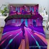 Retro Duvet Cover Set Vintage Give Me Back 80s Pattern Bedding Set Microfiber Queen King Size Quilt Cover 3Pcs For Teens Adult