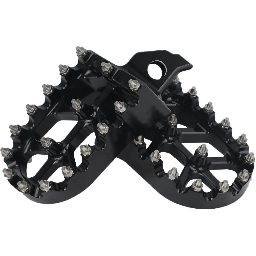 Motorrad Fußrasten Fußrasten Fußpedale Rasten CNC für DR650 DR650SE 1996-2023 DRZ125L 2012-2023 RM85 2002-2006 Dirt Pit Bike Dual Sport Schwarz