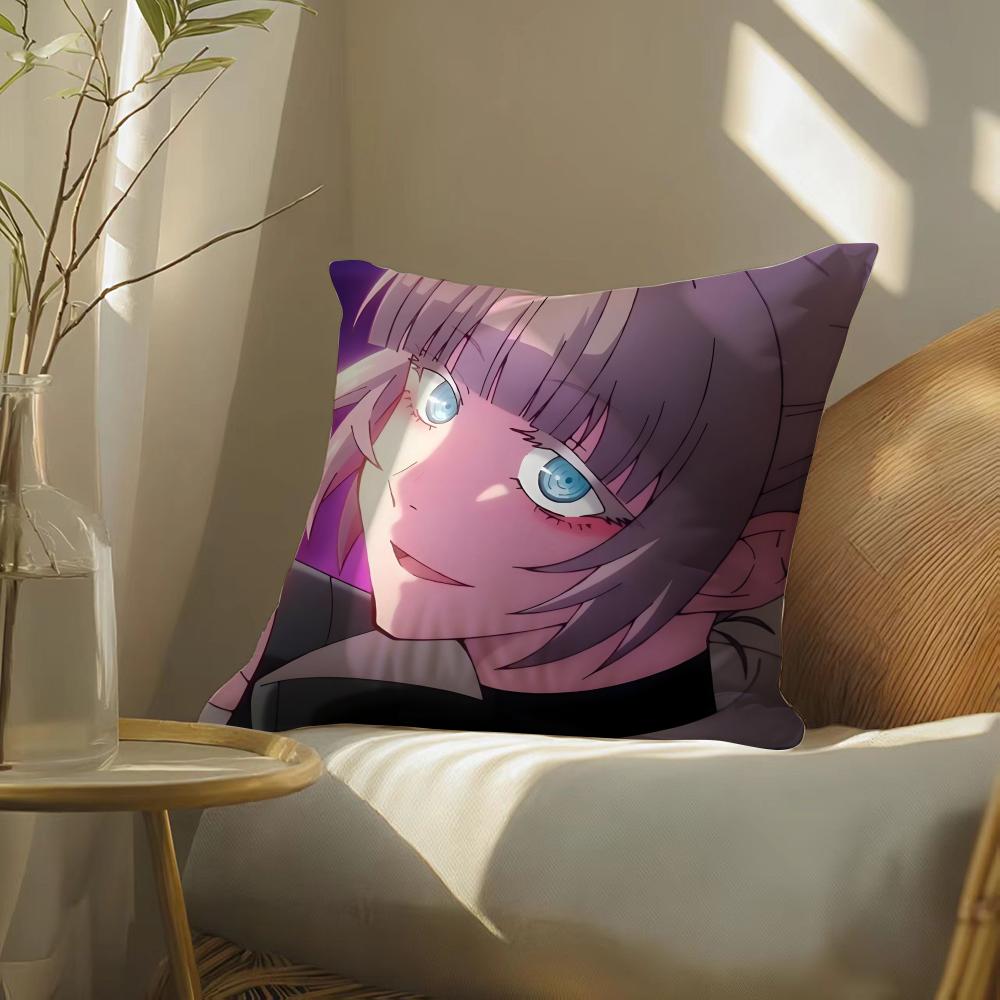 Anime C-Call Of The Night Pillow Case Silky Elegant Comfort Sofa Bed Invisible Zipper