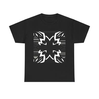 Unisex Adult T Shirt Navajo-Inspired Monochrome Art Deco Print Native Black Tee
