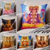 Classical Traditional BBrahma Cushion Cover Throw Pillow Cover Hidden Button Durable Polyester Chair Cushion