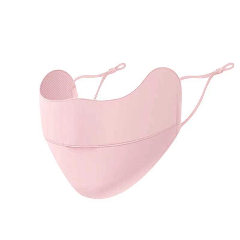 Máscara de Chiffon Respirável com Proteção UV Estilo Coreano - Lavável e Ajustável