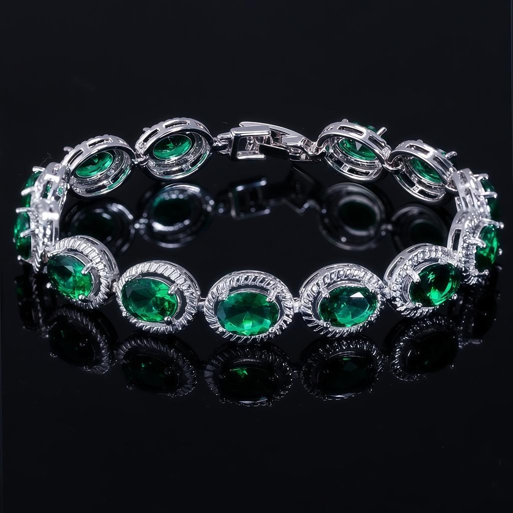 2026 European and American Bracelets, Jewelry Plated with Real Platinum, Exquisite Super Flash Zircon Bracelets, Women's Jewelry Accessories