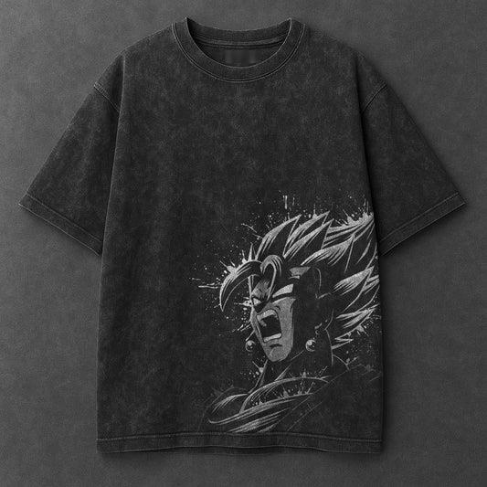 2026 Anime Dragon Ball Vintage Washed Oversized TShirt Man Women Cotton Short Sleeve Tee Casual Top Mens Clothing Y2k Harajuku