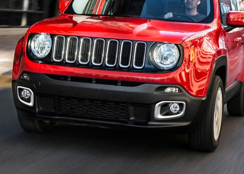 

Хром на туманки 2014-2018 (2 шт нерж) для Jeep Renegade