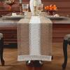 American Style Cotton and Linen Table Runner Rustic Solid Color Festival Dining Table Cover Rectangular with Tassel Tablecloth