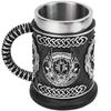 600ML Cup Universal Danegeld Tankard Mug Viking Unique Design Mugs Stainless Steel Insert Resin Beer Cup Party Halloween Gift