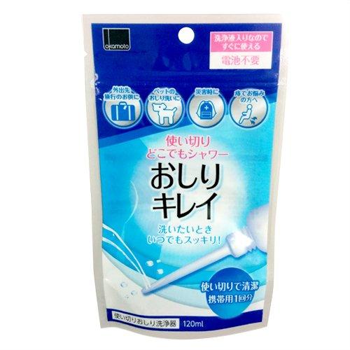 Purchase Okamoto Engångs Rumpdusch Rumprengöring 120 ml x 5 Stycken Set Överallt Dusch för att Rengöra [Partiset] (Användbar bakdel)