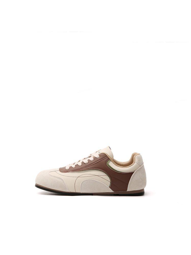 Zhao Ruth has the same retro contrasting color flat-soled German training shoes, Jersey style sports and leisure Forrest Gump board shoes 2025 new aut