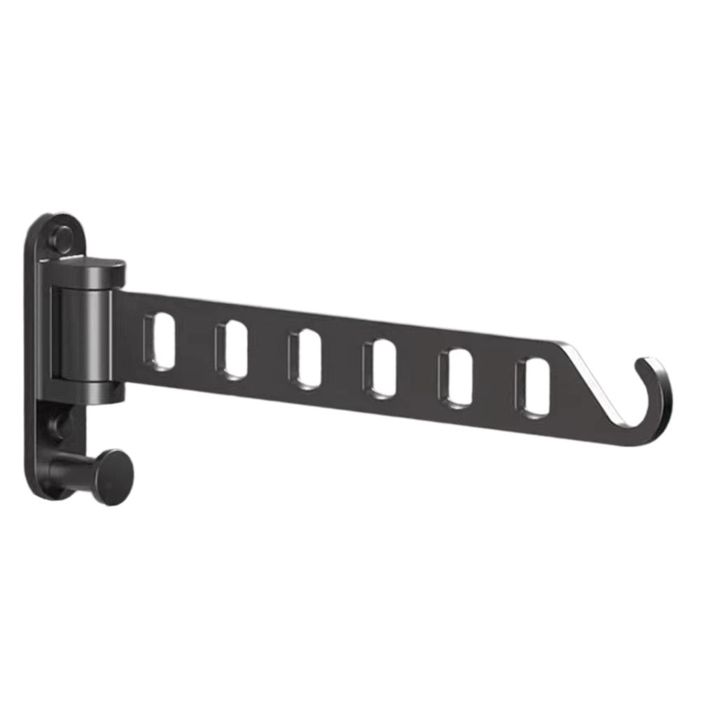 Metal Laundry Drying Rack Wall Mounted Clothes Hanger Foldable Coat Hanger Holder for Laundry Room Organization and Storage