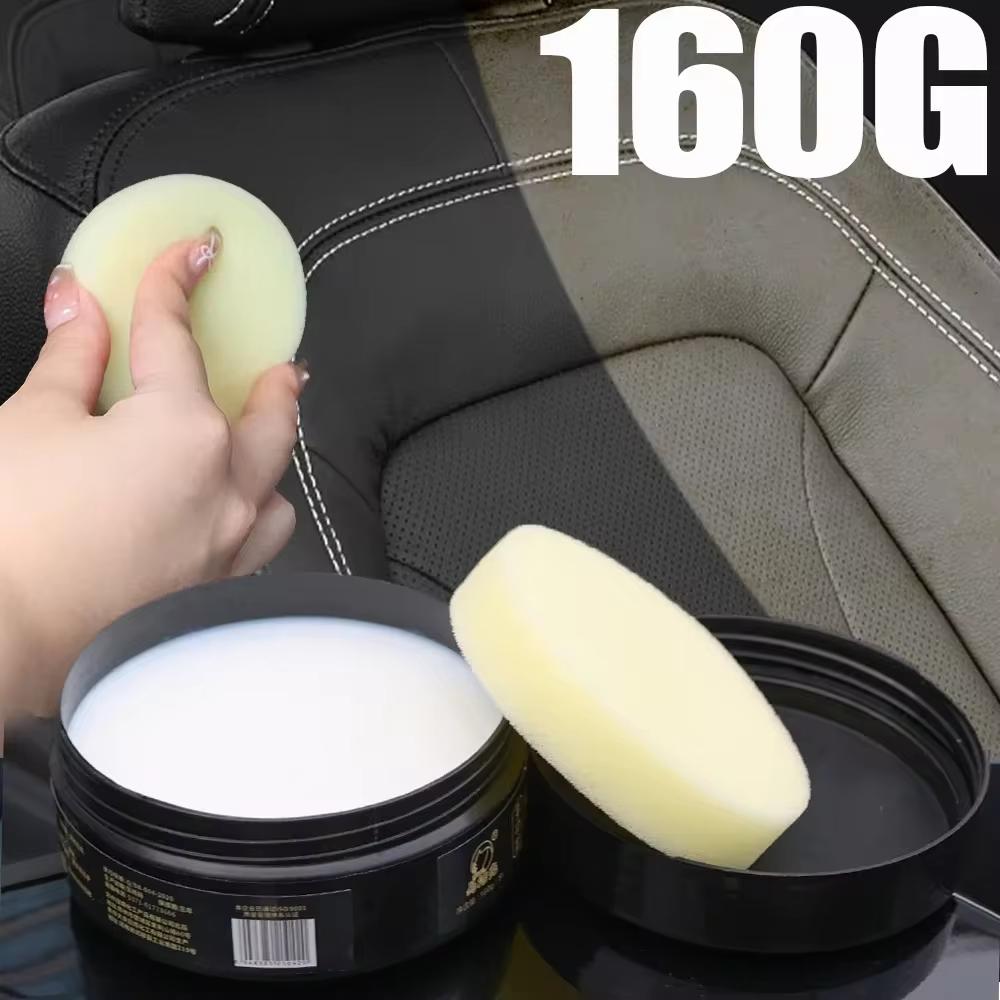 Leather Cleaning Cream Long Lasting Leather Maintenance Car Seat Sofa Scratch Crack Restoration Interior Polishing Stain Removal