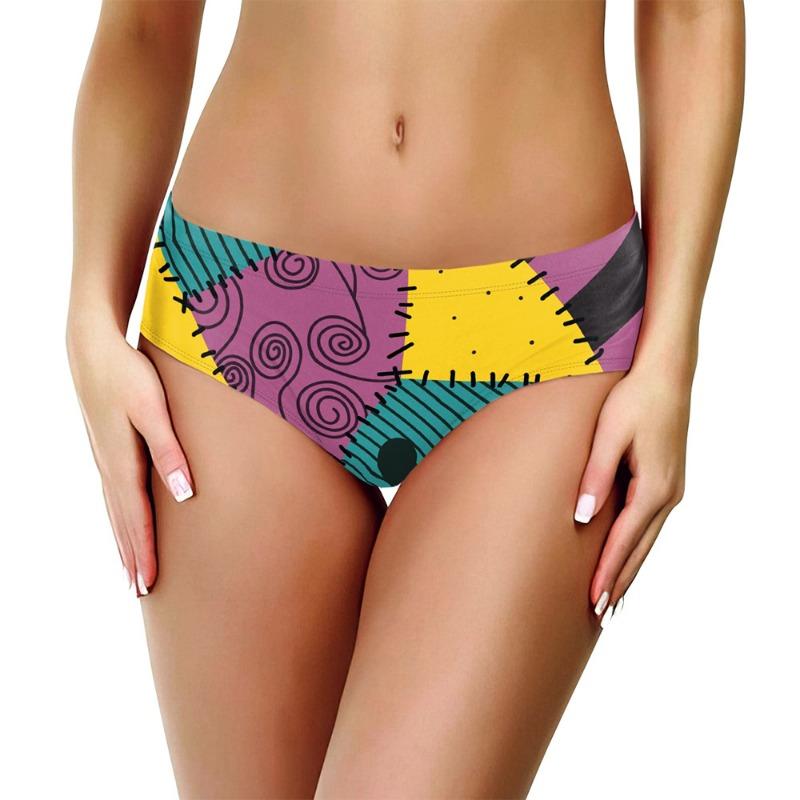 

Хэллоуин женские трусики поставка цифровая печать сексуальные трусики забавные трусики с паутиной L/XL