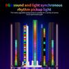 Lampa RGB Muzyka Rytm Odbieranie Światła Wiele Trybów 5 Prędkości Zasilana Baterią Biurkowa Lampa Kontroli Dźwięku Światło Ambiente