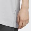 adidas T Shirts Men's Solid Light Gray Crew Neck Moderate Straight Fit IP3930