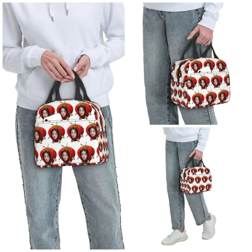 Hyunjin Strawberry Insulated Lunch Bag for Kids School Cooler Thermal Food Box Tote Leakproof Lunch Boxes Container