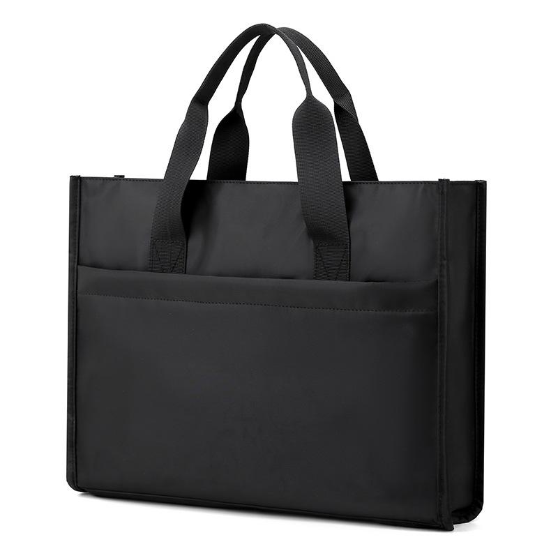

TS JYL laptop bag,2022 New Men s Street Trendy Handheld Briefcase Large Capacity Conference File Waterproof Bag OneSize чёрный