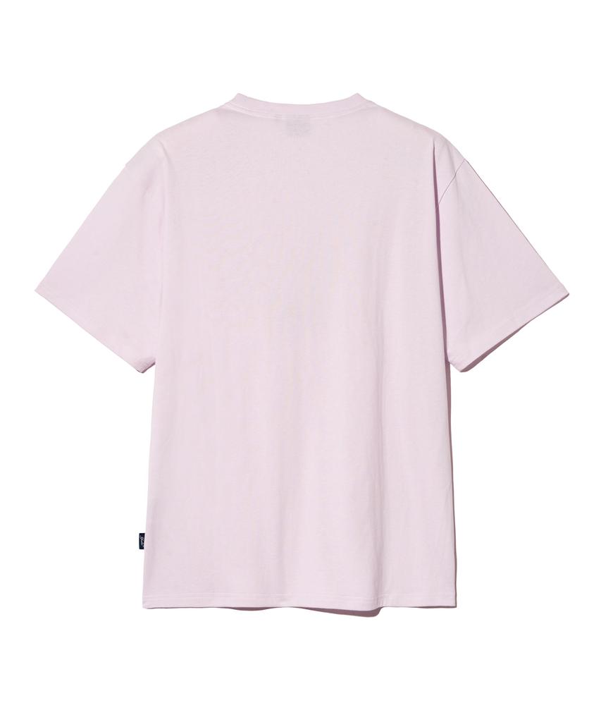 YALE Two-Tone Arch Short Sleeve T-Shirt Light Purple