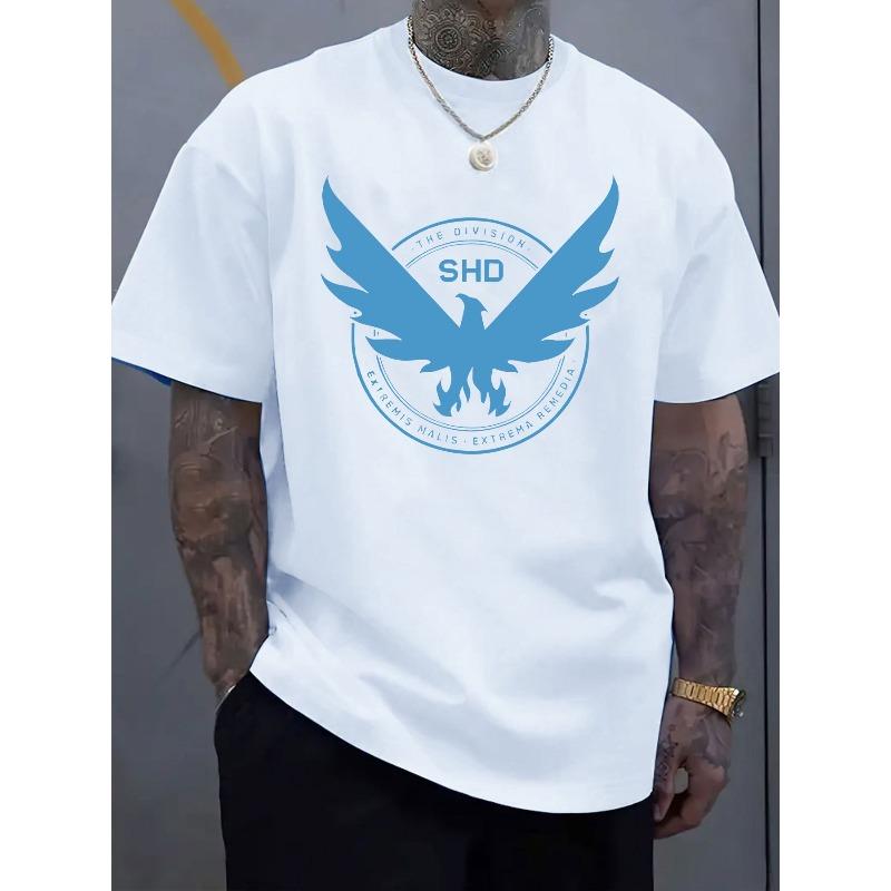 

Men S Trendy Fashion Short Sleeve T-Shirt Featuring The Strategic Homeland Division Logo S белый