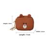 Cute coin change bag female mini cartoon small wallet earphone storage bag bear large capacity